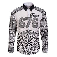 Personalised Tonga 676 Family Matching Long Sleeve Bodycon Dress and Hawaiian Shirt Tribal Kupesi Ngatu Unique