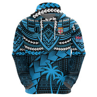 Custom Fiji Rugby Hoodie Go Fijian Tapa Arty with World Cup Vibe LT9 - Polynesian Pride