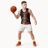 Huli Wigmen Tribe Hela Province Basketball Jersey Papua New Guinea Indigenous Pattern LT9 - Polynesian Pride