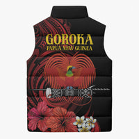 Huli Wigmen Tribe Hela Province Sleeveless Puffer Jacket Papua New Guinea Indigenous Pattern LT9 - Polynesian Pride