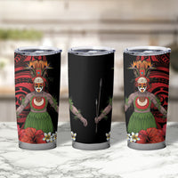 Huli Wigmen Tribe Hela Province Tumbler Cup Papua New Guinea Indigenous Pattern LT9 - Polynesian Pride