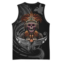 Mokomoko Tribe Eastern Highlands Province Basketball Jersey Papua New Guinea Indigenous Pattern LT9 - Polynesian Pride