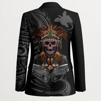 Mokomoko Tribe Eastern Highlands Province Blazer Papua New Guinea Indigenous Pattern LT9 - Polynesian Pride