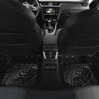 Mokomoko Tribe Eastern Highlands Province Car Mats Papua New Guinea Indigenous Pattern LT9 Set 2pcs - Back Black - Polynesian Pride