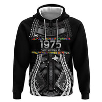 Independen Stet bilong Papua Niugini 1975 Hoodie Black Tribal Papua New Guinea Province Flag LT9 Pullover Hoodie Black - Polynesian Pride