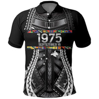 Independen Stet bilong Papua Niugini 1975 Polo Shirt Black Tribal Papua New Guinea Province Flag LT9 Black - Polynesian Pride