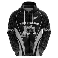 New Zealand Aotearoa Rugby Hoodie Haka Dance Mixed Silver Fern Sporty Style LT9 - Polynesian Pride