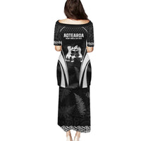 New Zealand Aotearoa Rugby Puletasi Haka Dance Mixed Silver Fern Sporty Style LT9 - Polynesian Pride