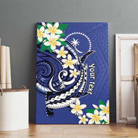 FSM Chuuk State Polynesian Shark Tattoo Personalised Canvas Wall Art