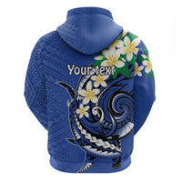 FSM Pohnpei Polynesian Shark Tattoo Personalised Zip Hoodie