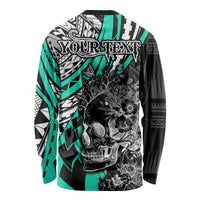 personalised-polynesia-skull-long-sleeve-shirt-tattoo-in-the-style-of-maori-with-marine-life-aqua