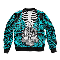personalised-polynesia-skull-sleeve-zip-bomber-jacket-with-boars-tusk-aqua-arty-vibe