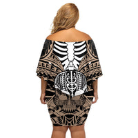 personalised-polynesia-skull-off-shoulder-short-dress-with-boars-tusk-gold-arty-vibe