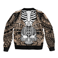 personalised-polynesia-skull-sleeve-zip-bomber-jacket-with-boars-tusk-gold-arty-vibe