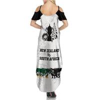 New Zealand South Africa Rugby Summer Maxi Dress History Commemorative World Cup Winners Unique LT9 - Polynesian Pride
