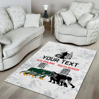 Custom New Zealand South Africa Rugby Area Rug History Commemorative World Cup Winners Unique LT9 - Polynesian Pride