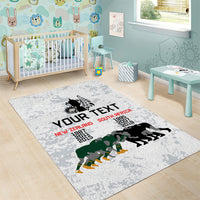 Custom New Zealand South Africa Rugby Area Rug History Commemorative World Cup Winners Unique LT9 - Polynesian Pride