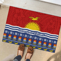 Kiribati Christmas Rubber Doormat Tekeraoi n Te Tiritimati Polynesian Tribal LT9 - Polynesian Pride