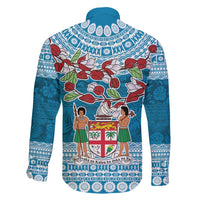 Fijian Tagimoucia Flowers Family Matching Off Shoulder Short Dress and Hawaiian Shirt Christmas Coquette bow