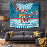 Fijian Tagimoucia Flowers Tapestry Christmas Coquette bow