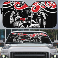Aotearoa Toitu Te Tiriti Auto Sun Shade New Zealand Stand Together Stand Stronger - Polynesian Pride