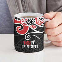 Aotearoa Toitu Te Tiriti Ceramic Mug New Zealand Stand Together Stand Stronger - Polynesian Pride
