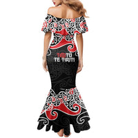Aotearoa Toitu Te Tiriti Family Matching Mermaid Dress and Hawaiian Shirt New Zealand Stand Together Stand Stronger LT9 - Polynesian Pride