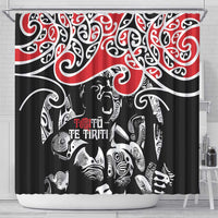 Aotearoa Toitu Te Tiriti Shower Curtain New Zealand Stand Together Stand Stronger LT9 - Polynesian Pride