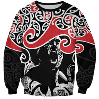 Aotearoa Toitu Te Tiriti Sweatshirt New Zealand Stand Together Stand Stronger LT9 Unisex Black - Polynesian Pride