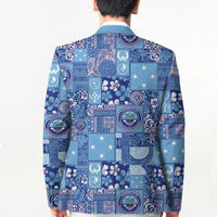 Federated States of Micronesia Merry Christmas Blazer Pacific Patchwork Xmas Vibes - Polynesian Pride