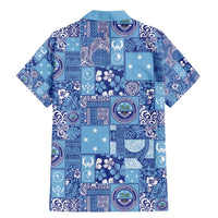 Federated States of Micronesia Merry Christmas Family Matching Mermaid Dress and Hawaiian Shirt Pacific Patchwork Xmas Vibes - Polynesian Pride