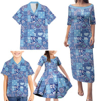Federated States of Micronesia Merry Christmas Family Matching Puletasi and Hawaiian Shirt Pacific Patchwork Xmas Vibes LT9 - Polynesian Pride