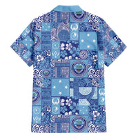 Federated States of Micronesia Merry Christmas Family Matching Tank Maxi Dress and Hawaiian Shirt Pacific Patchwork Xmas Vibes - Polynesian Pride