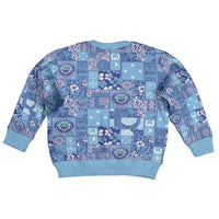 Federated States of Micronesia Merry Christmas Kid Ugly Christmas Sweater Pacific Patchwork Xmas Vibes - Polynesian Pride