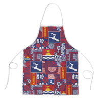 Kiribati Tekeraoi n te Kiritimati Apron Pacific Patchwork Xmas Vibes - Polynesian Pride
