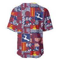 Kiribati Tekeraoi n te Kiritimati Baseball Jersey Pacific Patchwork Xmas Vibes - Polynesian Pride
