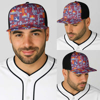 Kiribati Tekeraoi n te Kiritimati Baseball Net Cap Pacific Patchwork Xmas Vibes - Polynesian Pride