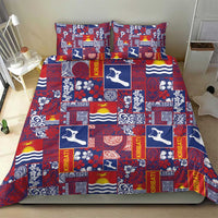 Kiribati Tekeraoi n te Kiritimati Bedding Set Pacific Patchwork Xmas Vibes - Polynesian Pride