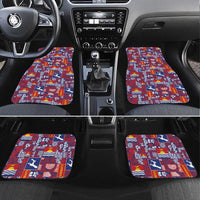 Kiribati Tekeraoi n te Kiritimati Car Mats Pacific Patchwork Xmas Vibes - Polynesian Pride