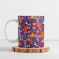 Kiribati Tekeraoi n te Kiritimati Ceramic Mug Pacific Patchwork Xmas Vibes - Polynesian Pride