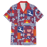 Kiribati Tekeraoi n te Kiritimati Family Matching Long Sleeve Bodycon Dress and Hawaiian Shirt Pacific Patchwork Xmas Vibes - Polynesian Pride