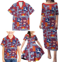 Kiribati Tekeraoi n te Kiritimati Family Matching Puletasi and Hawaiian Shirt Pacific Patchwork Xmas Vibes LT9 - Polynesian Pride