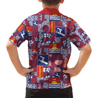 Kiribati Tekeraoi n te Kiritimati Family Matching Summer Maxi Dress and Hawaiian Shirt Pacific Patchwork Xmas Vibes LT9 - Polynesian Pride
