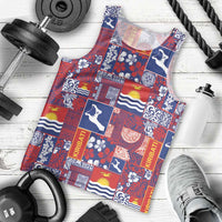 Kiribati Tekeraoi n te Kiritimati Men Tank Top Pacific Patchwork Xmas Vibes - Polynesian Pride