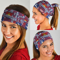 Kiribati Tekeraoi n te Kiritimati Neck Gaiter Pacific Patchwork Xmas Vibes - Polynesian Pride