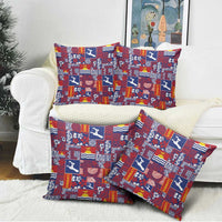 Kiribati Tekeraoi n te Kiritimati Pillow Cover Pacific Patchwork Xmas Vibes - Polynesian Pride