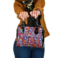 Kiribati Tekeraoi n te Kiritimati Shoulder Handbag Pacific Patchwork Xmas Vibes - Polynesian Pride