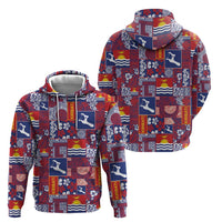 Kiribati Tekeraoi n te Kiritimati Zip Hoodie Pacific Patchwork Xmas Vibes - Polynesian Pride