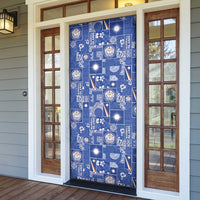 Marshall Islands Merry Christmas Door Cover Pacific Patchwork Xmas Vibes - Polynesian Pride