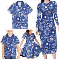 Marshall Islands Merry Christmas Family Matching Long Sleeve Bodycon Dress and Hawaiian Shirt Pacific Patchwork Xmas Vibes LT9 - Polynesian Pride